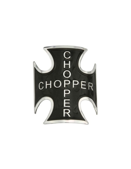 Iron Cross Name Plate Black W/Flame.